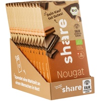 share Bio Schokoladentafel Nougat 12x100 g