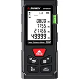 Laser-Messgerät 165 Fuß, digitaler Laser-Entfernungsmesser mit Wasserwaage, tragbares Laser-Bandmaß 50 m, hochpräzises digitales Bandmaß mit