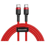 Baseus Schnell-Ladekabel USB-C PD 2.0 QC 3.0 60W 1m Rot