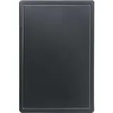 Stalgast Schneidebrett, Haccp, Schwarz, 600 x 400 x 18 mm