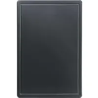 Stalgast Schneidebrett, Haccp, Schwarz, 600 x 400 x 18 mm