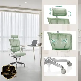 HJH Office Ergohuman Slim G Gen2 Netzstoff Grün