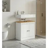 OTTO home Waschbeckenunterschrank Indra 64 x 66 cm Weiß