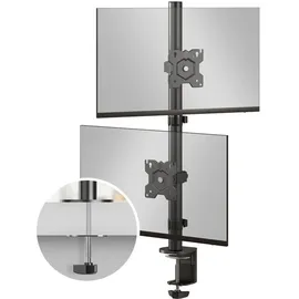 ONKRON doppel Monitorhalterung für 13-34", bis 8 kg, VESA 75x75-100x100, dual Monitor Arm Stand verstellbar Schwarz