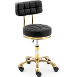 Physa Rollhocker mit Rückenlehne 47 61 cm 150 kg schwarz - physa