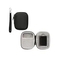 kwmobile Hülle kompatibel mit Crucial X10 Pro SSD/Crucial X9 Pro SSD SSD Festplatte - Case Tasche für Portable SSD - Tragetasche mit Schlaufe - Schwarz