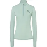 super.natural Damen Tundra 175 Zip 1/4 Flear Longsleeve (Größe XL, tuerkis)