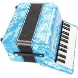 Professionelles Akkordeon, 22 Tasten und 8 Bässe, Ziehharmonika-Akkordeon, Knopfakkordeon, Standard-Design, Internationale Standardgröße, Anfänger-Akkordeon, Musikinstrument,