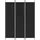 vidaXL 3-tlg. Paravent Schwarz 150x200 cm Stoff