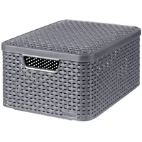 Curver Aufbewahrungsbox Style 39,3 x 29,3 x,18,7 cm 1-tlg. anthrazit