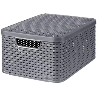 Curver Aufbewahrungsbox Style 39,3 x 29,3 x,18,7 cm 1-tlg. anthrazit