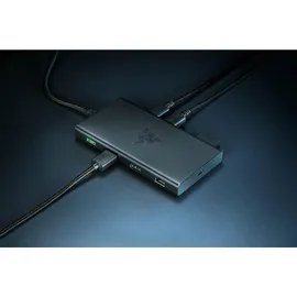 Razer USB-C Dock - Schwarz - 4K, 2xUSB-C, 4xUSB-A, Ethernet, HDMI, 3,5mm Klinke