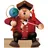 cl gifts and collectibles KWO Olbernhau 21588 Räuchermännchen Kantenhocker Professor, 16 cm
