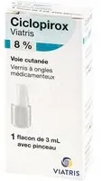 CICLOPIROX VIATRIS 8% VERNIS Vernis À Ongles Médicinal 3 ml