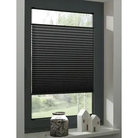 GARDINIA Plissee Concept Thermo 70 x 130 cm Fenstergröße (Velux) schwarz