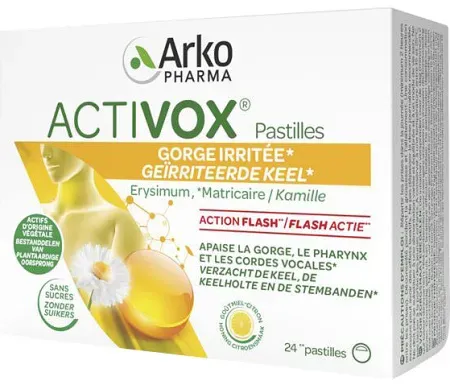 Arkopharma Activox Für Den Hals Honig-Zitronen-Geschmack 24 Lutschpastillen