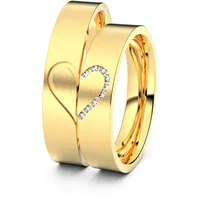 Trauringe Herzfeld 333er Gelbgold - 7327