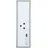 Zeller Magnettafel 20 x 60 cm Grau