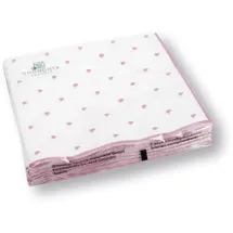 Gmundner KERAMIK Lunchservietten, 3-lagig 20 Stück/Packung Herzerl Rosa Servietten, passend zu Ihrem Geschirr