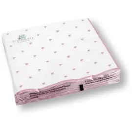 Gmundner KERAMIK Lunchservietten, 3-lagig 20 Stück/Packung Herzerl Rosa Servietten, passend zu Ihrem Geschirr