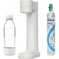 DAFI Wassersprudler beige + 1 CO2-Zylinder + 0,7l Flasche