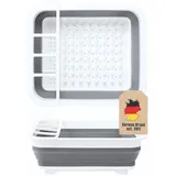 Intirilife Abtropfgestell 36 x 31,5 x 12,7 cm Farbe Grau-Weiß