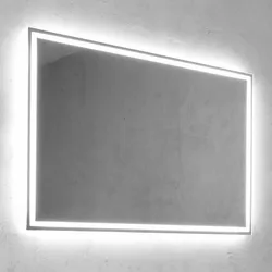Megabad Megabad Sora LED Badspiegel 80x70 cm mit Lichtkonzept, Spiegel,