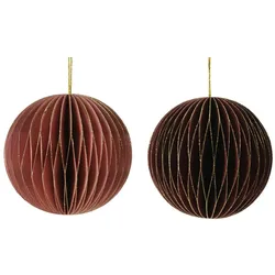 Rebecca Mobili 12 Anhängern für Weihnachtsbaum aus Papier, 2 verschiedene Farben