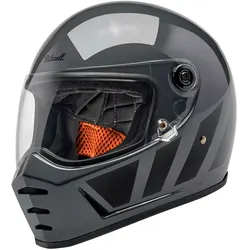 Biltwell Lane Splitter Inertia, Integralhelm - Dunkelgrau/Schwarz - S
