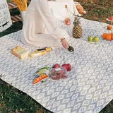 Wasserdichte Picknickdecke, Sanddicht Stranddecke Tragbar Faltbar Draussen Teppich Waschmaschinenfest Gesteppt Feuchtigkeitsbeständige Matte Zum Camping Reise Garten Wandern 150X200Cm 200X200Cm