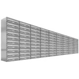 AL Briefkastensysteme 90 Fächer Premium Edelstahl Briefkasten Anlage für Post A4, modern, robust und wetterfest, Artikelnummer: 132T90EA9