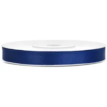 Partydeco Satin Geschenkband marineblau 25m 6mm breit