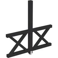 SKANHOLZ Andreaskreuz Seitenwand 193 x 210 cm anthrazit