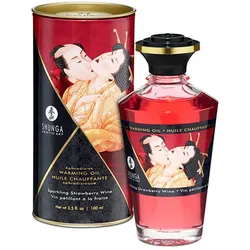 Shunga - Massageöl mit Aroma Erdbeere 100 ml