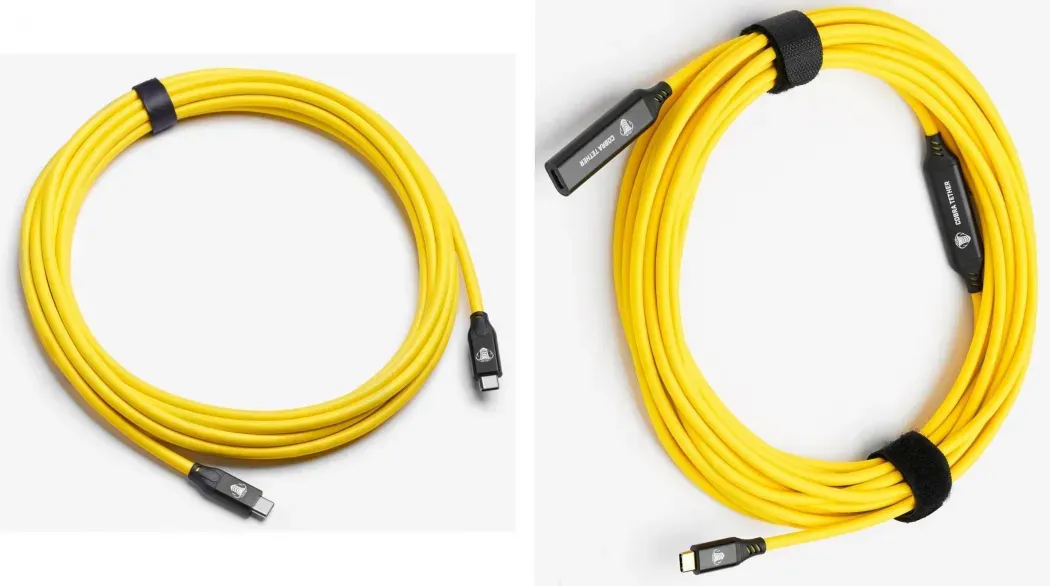 CobraTether Max Reach Bundle 15M 10G Gelb Gerade