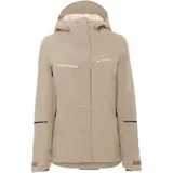 Vaude Damen Yaras Warm Rain Jacke (Größe L, beige)