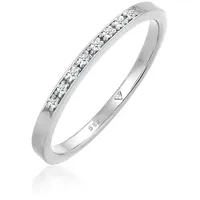 Elli DIAMONDS Ring 585 Weißgold Verlobungsring in Weiß | Gr.: 54