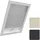 Woltu Thermorollo Dachfenster 60 x 73 cm grau