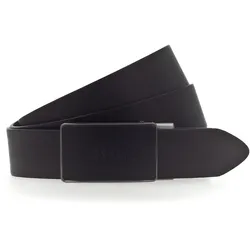 Koppelgürtel MUSTANG, Damen, Gr. 100, schwarz, Leder, unifarben, casual,modisch, Gürtel, Koppelschließe mit Lederbesatz verziert, 3,5 cm