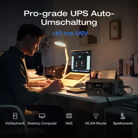 EcoFlow Tragbare Powerstation River 3 (10 ms USV), 245 Wh LFP Batterie