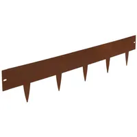 Bellissa Rasenkante bellissa Rasenkante spina Metall corten 103x16 cm, Nutzlänge 100cm 80 Stück