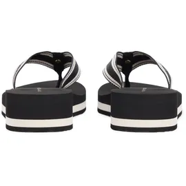 Tommy Hilfiger TH Flag Print Summer Sandal Schwarz 36