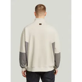 G-Star Fabric Mix Half Zip Sweater Herren Weiß XS