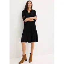 bonprix Tunikakleid Schwarz XXL
