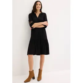 bonprix Tunikakleid Schwarz XXL