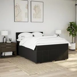 vidaXL Boxspringbett 140 x 200 cm Schwarz