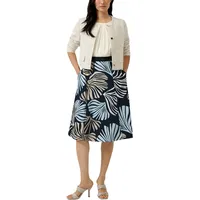 s.Oliver Midikleid Floral Blau 46