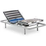 Geriafy - Elektrisch Verstellbarer Lattenrost Home Silver | 90x190 cm | Verstärkt und kompakt | Kabellose Fernbedienung