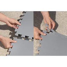 BESTWAY Lay-Z-Spa Bodenschutzunterlage grau 196 x 196 cm