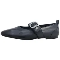 TAMARIS Leder-Ballerinas in schwarz, 41 EU